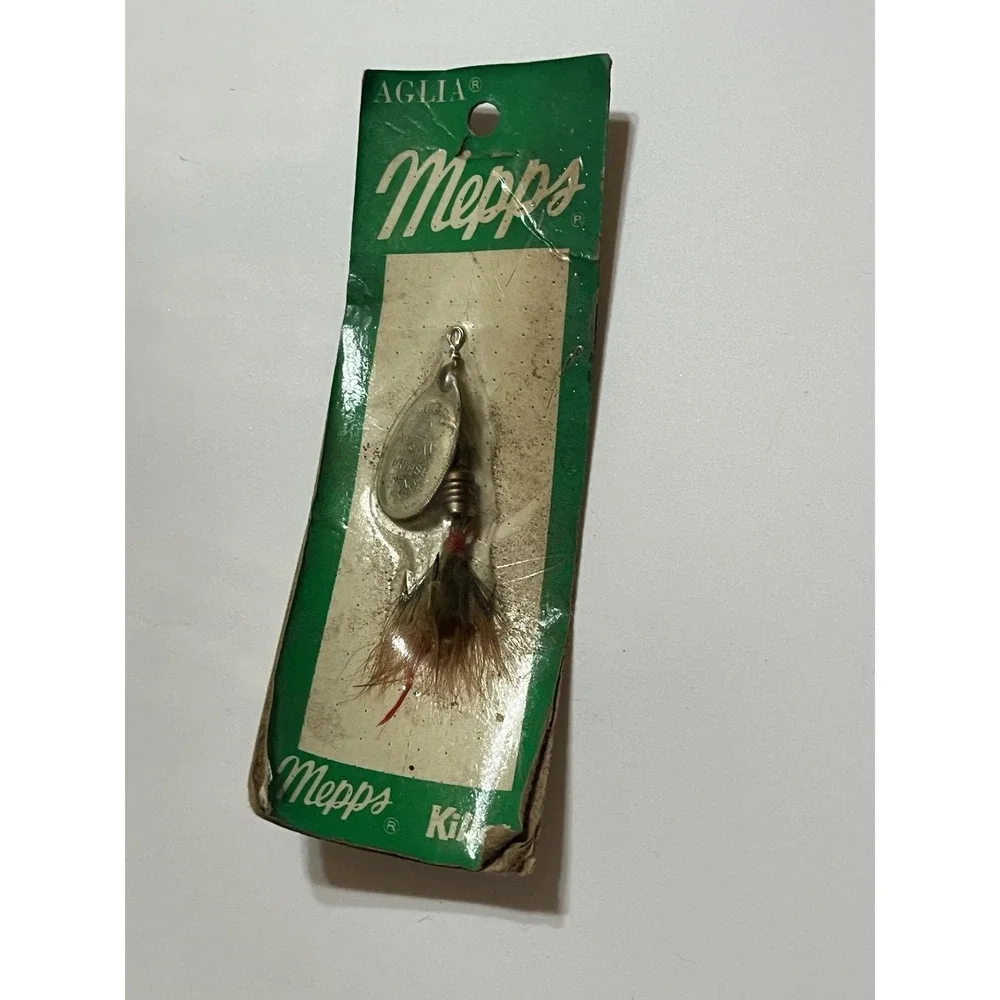 Vintage Fishing Lures Lot Mepps Aglia Eagle Claw Hooks